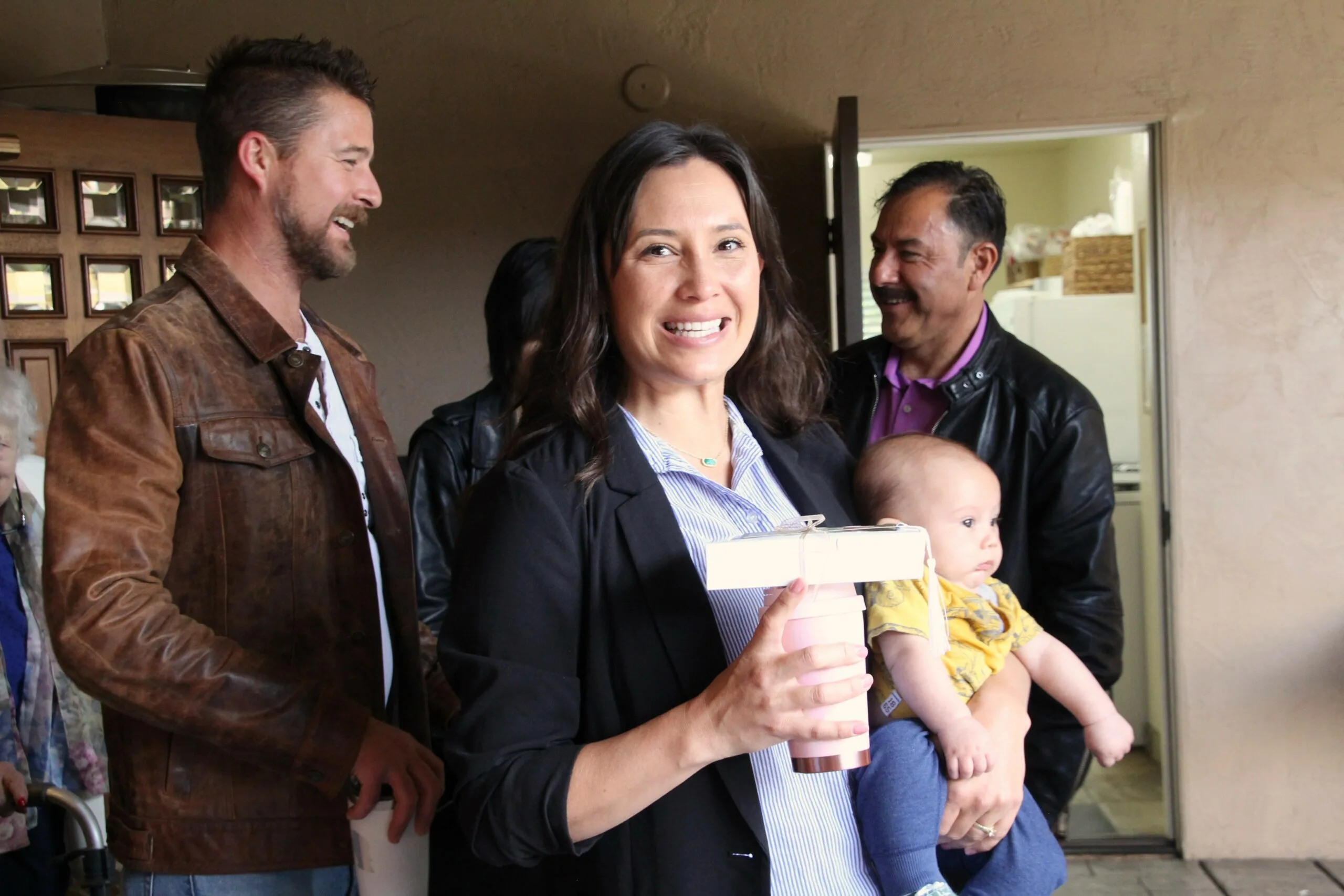 Danielle, Justin and baby Hall